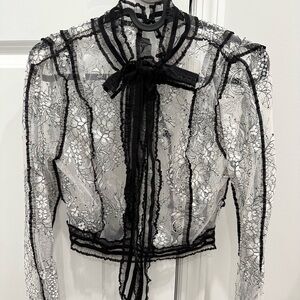 Black Lace Top